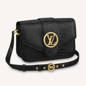 Louis Vuitton LV Women LV Pont 9 Shoulder Bag Crocodilian Alligator Leather | AlmaBagz