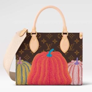 Louis Vuitton LV Women LV x YK OnTheGo PM Monogram Coated Canvas Pumpkin Print | AlmaBagz