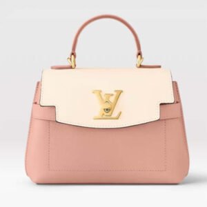 Louis Vuitton LV Women Lockme Ever Mini Handbag Rose Quartz Trianon Grained Calf Leather | AlmaBagz