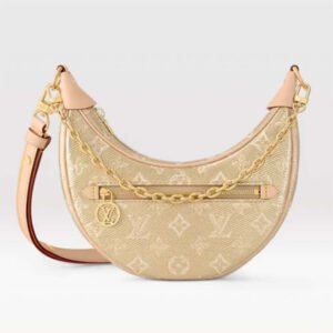 Louis Vuitton LV Women Loop PM Beige Monoglam Coated Canvas Zip Closure | AlmaBagz