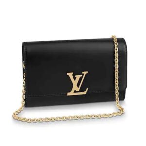 Louis Vuitton LV Women Louise Chain GM Smooth Patent Calfskin | AlmaBagz
