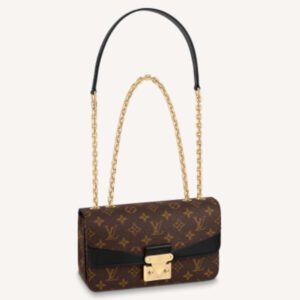 Louis Vuitton LV Women Marceau Black Monogram Coated Canvas Cowhide Leather | AlmaBagz