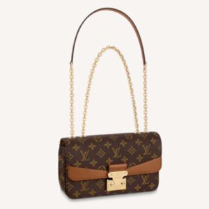 Louis Vuitton LV Women Marceau Brown Monogram Coated Canvas Cowhide Leather | AlmaBagz