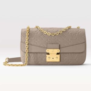 Louis Vuitton LV Women Marceau Dove Gray Embossed Grained Cowhide Leather | AlmaBagz