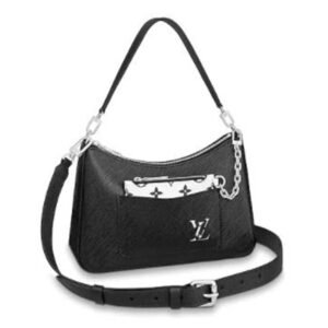 Louis Vuitton LV Women Marelle Handbag Black Epi Grained Cowhide Leather Canvas | AlmaBagz
