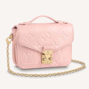 Louis Vuitton LV Women Micro Métis Pink Monogram Empreinte Embossed Supple Grained Cowhide | AlmaBagz