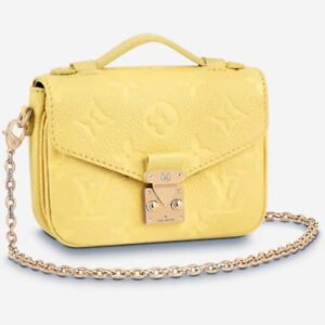 Louis Vuitton LV Women Micro Métis Yellow Monogram Empreinte Embossed Supple Grained Cowhide | AlmaBagz