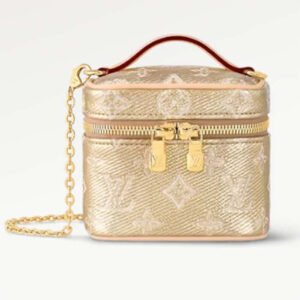 Louis Vuitton LV Women Micro Vanity Beige Monogram Coated Canvas Microfiber Lining | AlmaBagz