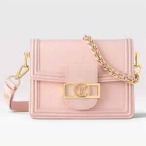 Louis Vuitton LV Women Mini Dauphine Handbag Pink Epi Grained Cowhide Leather | AlmaBagz