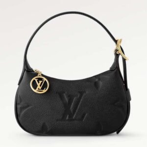 Louis Vuitton LV Women Mini Moon Black Monogram Empreinte Embossed Supple Grained Cowhide Leather | AlmaBagz