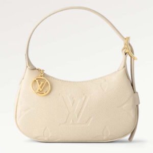 Louis Vuitton LV Women Mini Moon Cream Monogram Empreinte Embossed Supple Grained Cowhide Leather | AlmaBagz