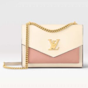 Louis Vuitton LV Women Mylockme Chain Bag Rose Quartz Trianon Soft Grained Calfskin | AlmaBagz