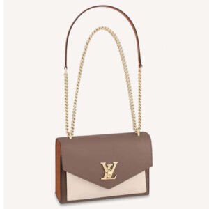Louis Vuitton LV Women Mylockme Chain Bag Smokey Brown Soft Grained Calfskin | AlmaBagz