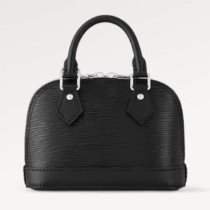 Louis Vuitton LV Women Nano Alma Handbag Black Epi Grained Cowhide Leather | AlmaBagz