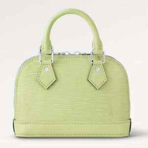 Louis Vuitton LV Women Nano Alma Handbag Vert Noto Green Epi Grained Cowhide Leather | AlmaBagz