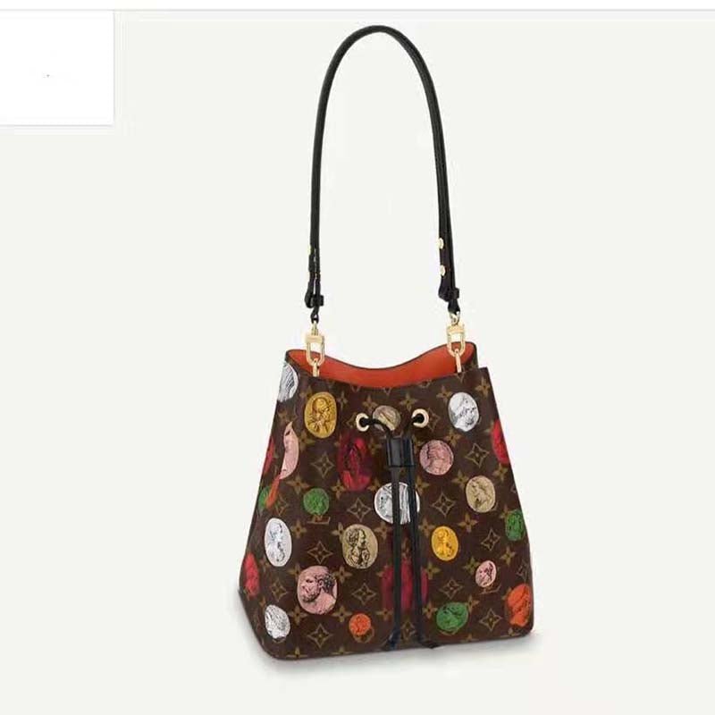 Louis Vuitton LV Women NéoNoé MM Bucket Bag Brown Monogram Coated Canvas | AlmaBagz