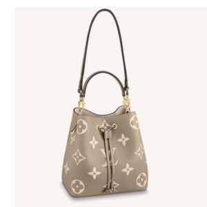 Louis Vuitton LV Women NéoNoé MM Bucket Bag Cream Embossed Grained Cowhide Leather | AlmaBagz
