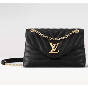 Louis Vuitton LV Women New Wave Chain Bag GM Black Quilted Smooth Calf Leather | AlmaBagz