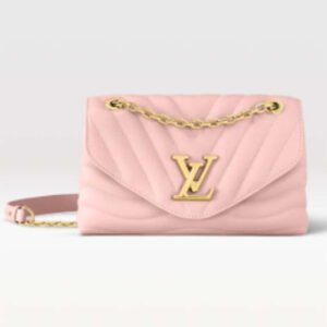 Louis Vuitton LV Women New Wave Chain Bag MM Handbag Pink Smooth Cowhide | AlmaBagz