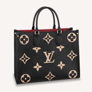 Louis Vuitton LV Women OnTheGo MM Embossed Grained Cowhide Leather | AlmaBagz