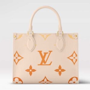 Louis Vuitton LV Women OnTheGo PM Neutral Gradient Monogram Empreinte Embossed Cowhide Leather | AlmaBagz