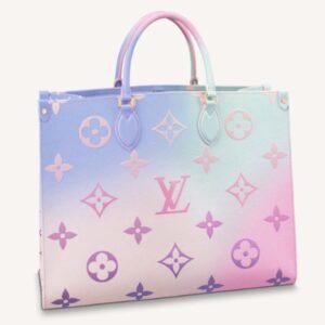 Louis Vuitton LV Women Onthego GM Tote Sunrise Pastel Monogram Coated Canvas | AlmaBagz