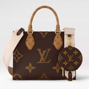 Louis Vuitton LV Women Onthego PM Tote Monogram Reverse Coated Canvas | AlmaBagz