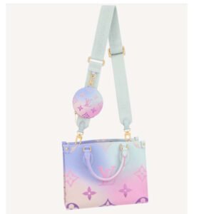 Louis Vuitton LV Women Onthego PM Tote Sunrise Pastel Monogram Coated Canvas | AlmaBagz