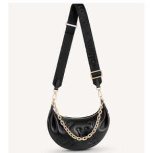 Louis Vuitton LV Women Over The Moon Black Quilted Embroidered Smooth Calf Leather | AlmaBagz