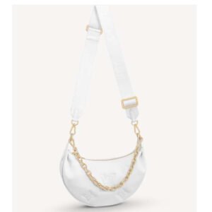 Louis Vuitton LV Women Over The Moon White Quilted Embroidered Smooth Calf Leather | AlmaBagz