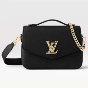 Louis Vuitton LV Women Oxford Black Grained Calf Leather Microfiber Lining | AlmaBagz