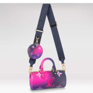 Louis Vuitton LV Women Papillon BB Handbag Midnight Fuchsia Monogram Coated Canvas | AlmaBagz