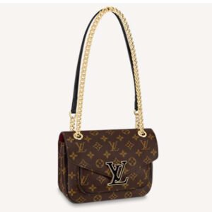 Louis Vuitton LV Women Passy Handbag in Monogram Coated Canvas-Brown | AlmaBagz