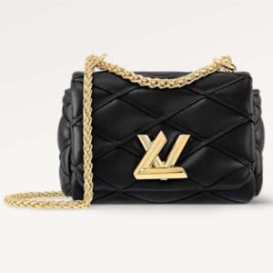 Louis Vuitton LV Women Pico GO-14 Black Lamb Leather Lambskin Cowhide Leather | AlmaBagz