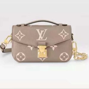 Louis Vuitton LV Women Pochette Métis East West Bag Beige Grained Cowhide Leather | AlmaBagz
