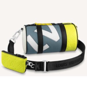 Louis Vuitton LV Unisex Polochon Yellow Monogram Embossed Taurillon Cowhide Leather | AlmaBagz
