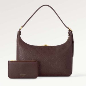 Louis Vuitton LV Women Sac Sport Wine Red Monogram Empreinte Embossed Grained Cowhide Leather | AlmaBagz