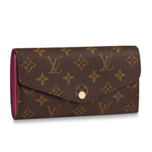 Louis Vuitton LV Women Sarah Wallet Monogram Coated Canvas | AlmaBagz