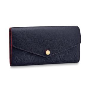 Louis Vuitton LV Women Sarah Wallet Monogram Empreinte Leather-Navy | AlmaBagz