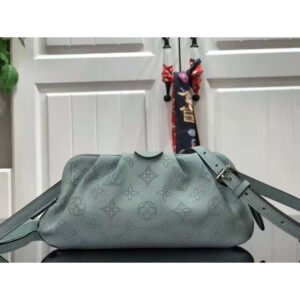 Louis Vuitton LV Women Scala Mini Pouch Green Mahina Perforated Calf Leather | AlmaBagz