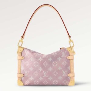 Louis Vuitton LV Women Side Trunk Rose Monogram Coated Canvas Cowhide Leather | AlmaBagz