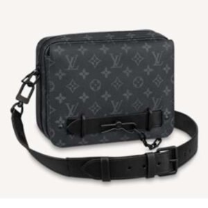 Louis Vuitton LV Women Steamer Messenger Monogram Eclipse Coated Canvas | AlmaBagz