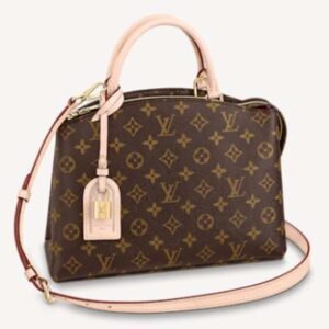 Louis Vuitton LV Women Tote Bag Monogram Coated Canvas Natural Cowhide Leather | AlmaBagz