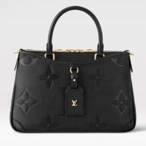 Louis Vuitton LV Women Trianon PM Bag Black Embossed Grained Cowhide Leather | AlmaBagz