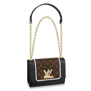 Louis Vuitton LV Women Twist MM Handbag Monogram Coated Canvas | AlmaBagz
