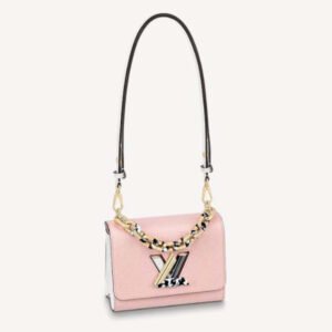 Louis Vuitton LV Women Twist MM Handbag Pink Epi Smooth Grained Leather | AlmaBagz