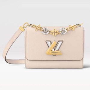 Louis Vuitton LV Women Twist MM Quartz Epi Grained Leather Cowhide Lock | AlmaBagz