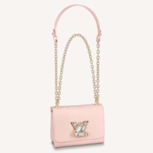 Louis Vuitton LV Women Twist PM Handback Rose Jasmin Epi Cowhide Leather | AlmaBagz