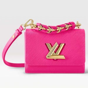 Louis Vuitton LV Women Twist PM Rose Miami Pink Epi Grained Cowhide Leather | AlmaBagz