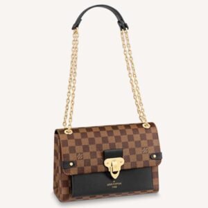 Louis Vuitton LV Women Vavin PM Wallet Black Damier Ebene Coated Canvas | AlmaBagz